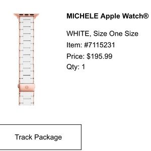 Michele White Apple Watch Bracelet